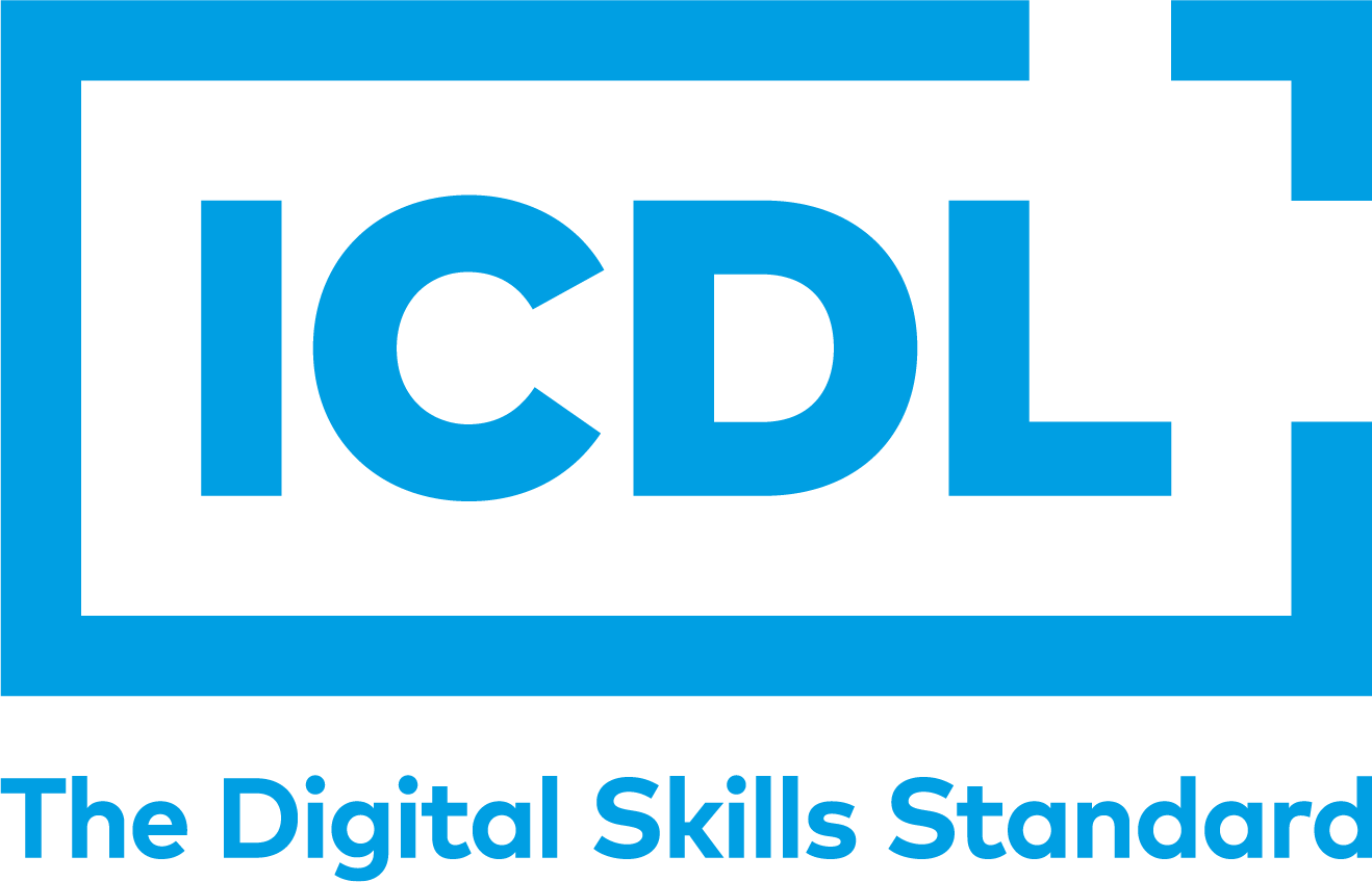 ICDL logo with strap STACKED